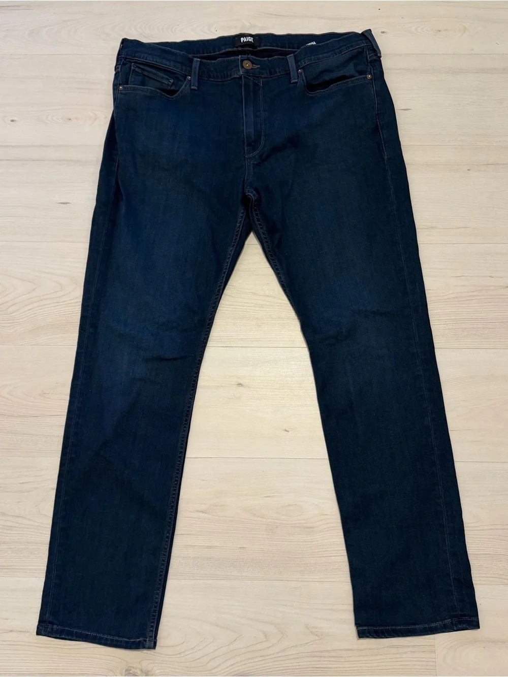 PAIGE Men's Dark Indigo Slim-Straight Jeans